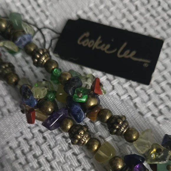 Cookie Lee Multi-Colored Beaded Necklace - Picture 4 of 7